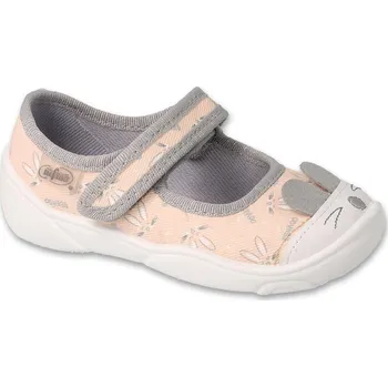 Dívčí bačkory BEFADO 209P036 18 - dívčí balerínky Befado, zajíček Velikost: 22