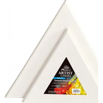 Textilie Phoenix Napnuté trojúhelníkové plátno, šepsovaná bavlna 30cm