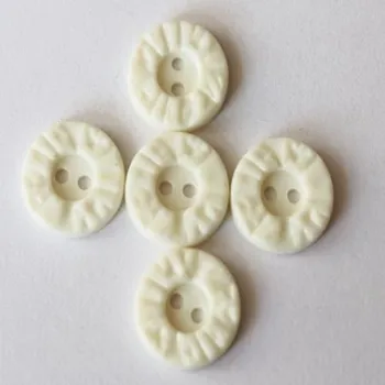 Knoflík Knoflík BÍLÝ Rust 72036 - Bílá, 15mm