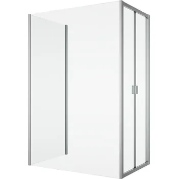 Ronal Bathrooms (Sanswiss) Doplňková boční stěna Ronal Divera v 90° 900 x 2000 mm, aluchrom/sklo čiré