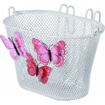 brašna na kolo Koš BASIL Jasmin Basket Butterfly bílý