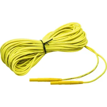 elektrický kabel Sonel 20 m žlutý kabel 1 kV (banánové zástrčky)