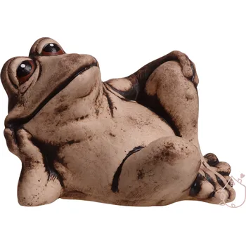 Zahradní dekorace Žába z keramiky Alfonso ležící