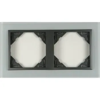 ELKO EP 90920 TCS - sklo / šedá TCS - sklo / šedá 2 rámeček, CRYSTAL (sklo)