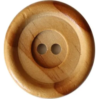 Knoflík Knoflík DŘEVĚNÝ KABÁT 20080/70 - Hnědá, 44 mm