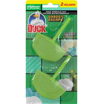 WC čistič Duck Aqua Purple 4v1 duo Garden escape Wc blok 2 x 36 ml