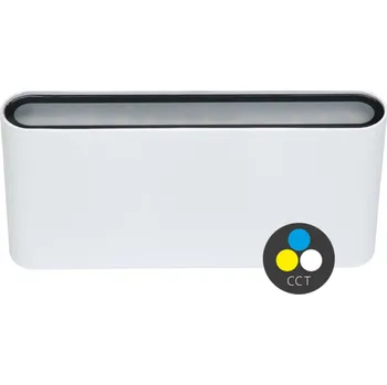 Nástěnné svítidlo Zahradní nástěnné svítidlo Ecolite bílé s integrovaným LED zdrojem 12 W