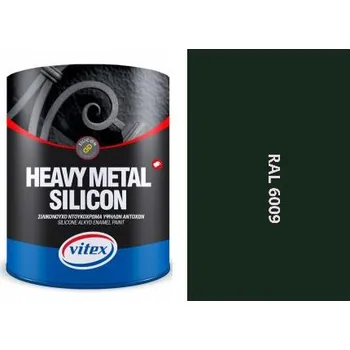 barva na kov Vitex Heavy Metal Silikon - Alkydová Barva Na Kov Ral 6009 Jídlově Zelená 2,25L