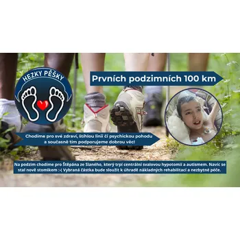 Hezkypěšky Prvních podzimních 100 km - medaile - rok 2024 Varianta: Medaile