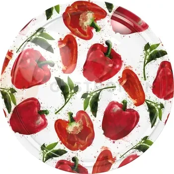 Servírovací stolek Víčko Ø 66 paprika 10 ks | BROWIN, 136457