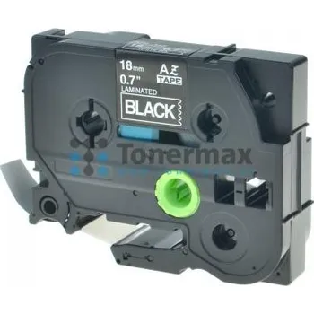 Kompatibilní Brother TZe-345 (AZe-345), 18 mm, laminovaná černá páska / bílý tisk