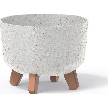 Květináč Květináč GLOWE STANDARD ECO na nožičkách bílý, varianta 28,5 cm