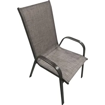 Zahradní lavice Stohovatelná židle, hnědý melír/hnědá, ALDERA