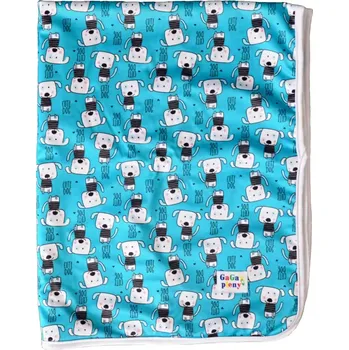 Pelíšek pro psa Deka dětská/ Deka pro pejsky oboustranná - Pejsek 72x90 cm (Dětská deka/deka pro pejsky 2v1 s vrchní nepromokavou vrstvou s PUL zátěrem a spodní příjemnou vrstvou z microfleecu. )