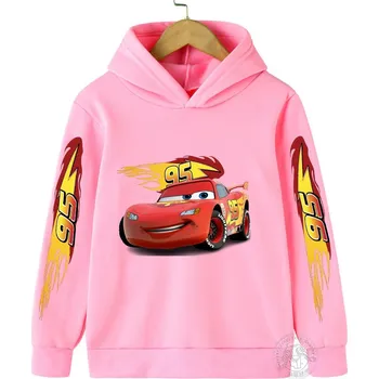Chlapecký svetr Dětská mikina CARS Lightning McQueen (mix barev) potisk 1 Barva: Růžová, Velikost: 150