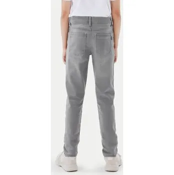 Pánské džíny NAME IT Jeansy 13190372 Šedá Slim Fit 116