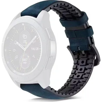 Řemínek na hodinky Kaučukový řemínek Ricardo Roma, modrý, teletina / přírodní kaučuk, Quick Release - 22 mm