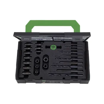 Závitořezný nástroj Sada vytahováků zalomených šroubů m5-m16, 25-dílná, kukko, 590990 49-u-b