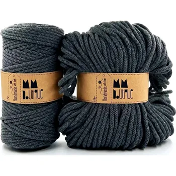 Příze MMboutique bavlněná šňůra 6mm Charcoal Varianta návinu: Přadeno