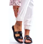 Módní veganské pantofle ZAXY JJ285263 Barva: Černá, Velikost: 37