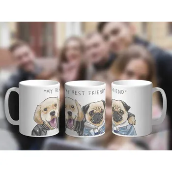 Hrnek pro nejlepšího kamaráda My best friend - Červená