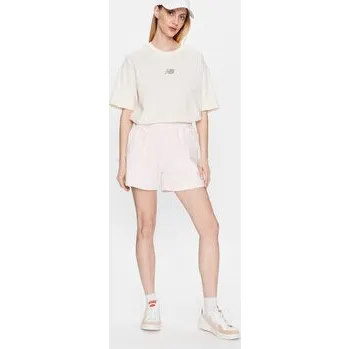 Pánské oblečení New Balance Sportovní kraťasy WS23552 Růžová Relaxed Fit L