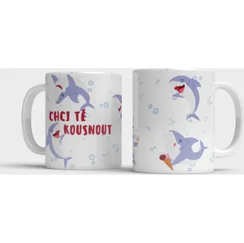 Hrnek Žraloci  Chci tě kousnout - Tyrkysová