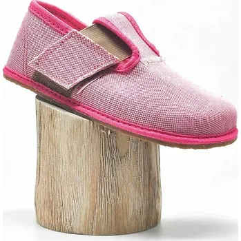 Chlapecké bačkory Barefoot papučky látkové růžové Velikosti obuvi: 29