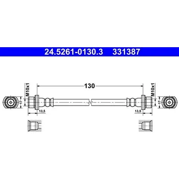 Brzdová hadice Brzdová hadice ATE 24.5261-0130.3