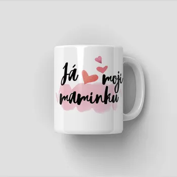 Hrnek Já miluji moji maminku - Žlutá