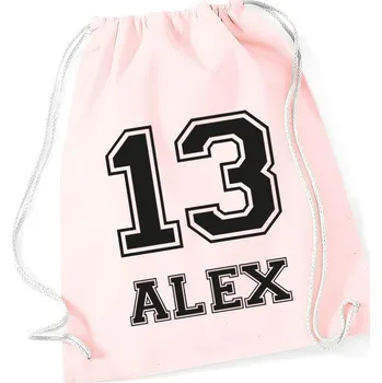 Městský batoh TRK Vak na záda se jménem JERSEY Barva: Růžová