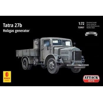 Plastikový model Attack Hobby Kits 1/72 Tatra 27b Holzgas Generator