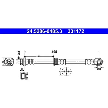 Brzdová hadice Brzdová hadice ATE 24.5286-0485.3