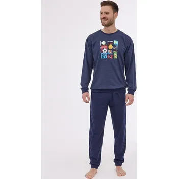 Pánské pyžamo Pyžamo Cornette dlouhé 308 Velikost: L, Vzor: 3080258