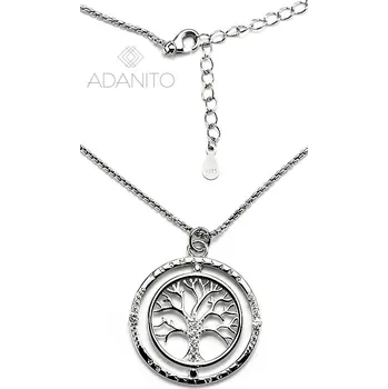 Náhrdelník Stříbrný náhrdelník strom života se zirkony