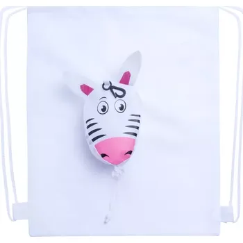 Sportovní vak Noah vak na stažení šňůrkou, zebra - bílá - AP741785-01