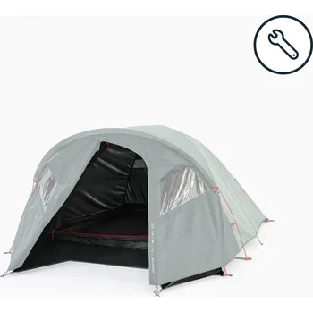 QUECHUA Ložnice k prutovému stanu MH 100 XL | 3 osoby ČERNÁ