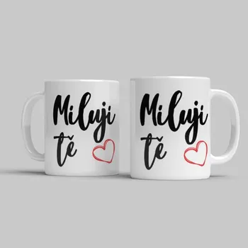 Hrnek Miluji Tě - Žlutá