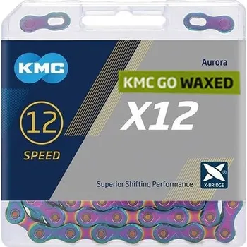 Řetěz na kolo Řetěz KMC X12 Aurora Waxed 12s 126 článků