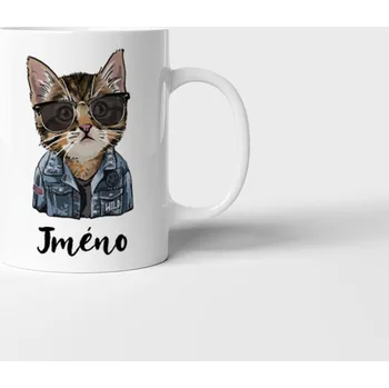 Hrnek se jménem Kocour - Bílá