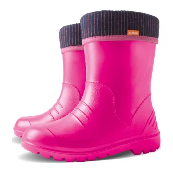 Dětská sportovní obuv Dětské zateplené holinky Demar Dino růžové Velikost: 34/35