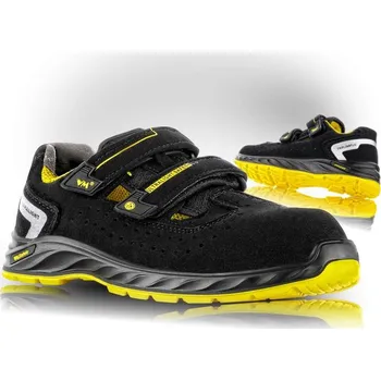 Pracovní obuv VM Footwear Obuv VM EDMONTON 2275-S1PLESD, sandál s kompozitní tužinkou 2275-S1PLESD/49 49 Černá/žlutá