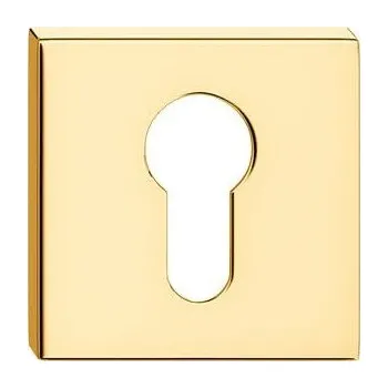 Dveřní kování Dolní štít na vložku CORONA Š- Mosaz lesklý