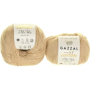 Příze Příze Baby Cotton, 3446, béžová