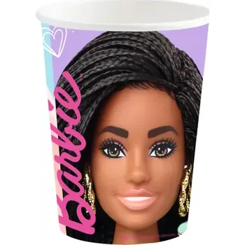 Party nádobí Papírové kelímky panenky Barbie
