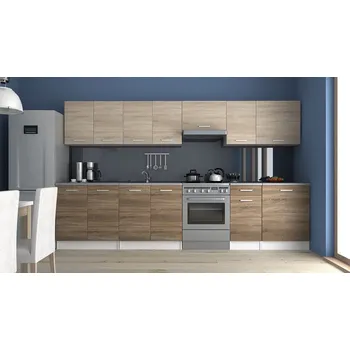 FALCO Kuchyňská linka Luigi 320/260 sonoma/sonoma tabaco