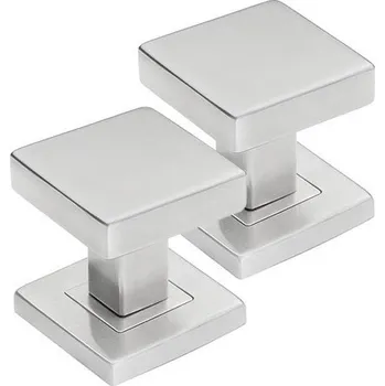 Dveřní kování Koule čtvercová nerez pár SGKO