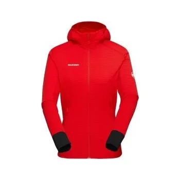 Dámská mikina Mammut Taiss Light ML Hooded Jacket Women 3777 mammut red-black červená M