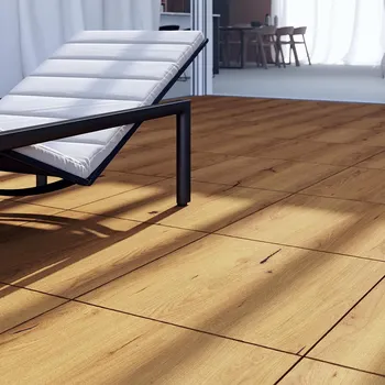 Venkovní dlažba Keramická dlažba Rako Bricola Outdoor 2 cm - hnědá - 60 x 60 cm