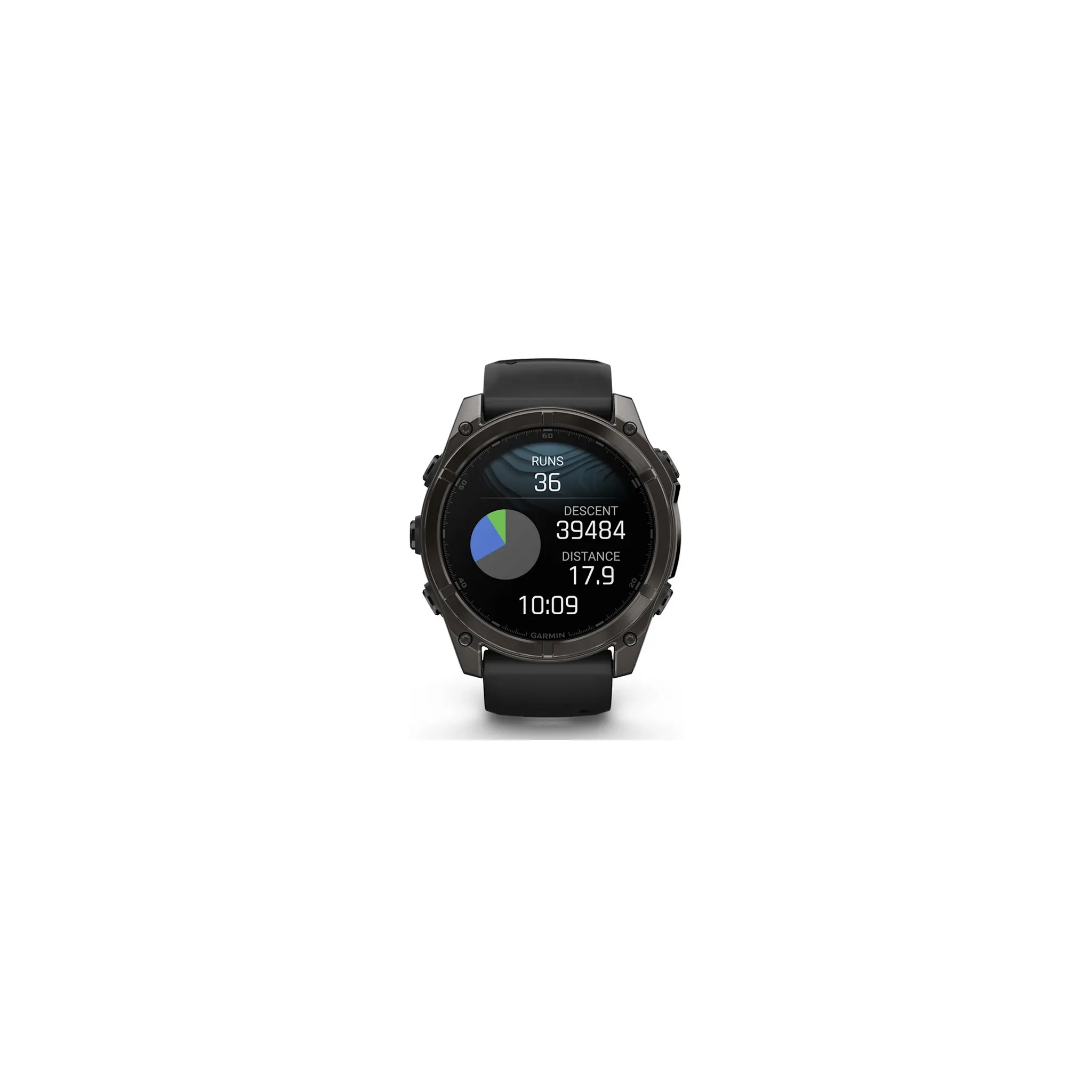 Fotografie 4 - Chytré hodinky Garmin fēnix 8 51 mm Sapphire Carbon Gray DLC Titanium Black/Gray Silicone Band